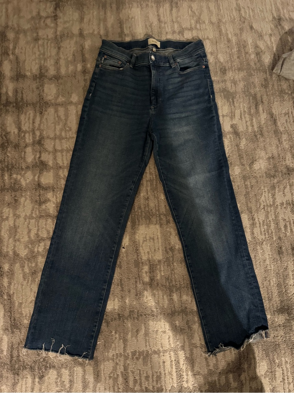Women’s DL1961 Dark Blue Straight-Leg Jeans